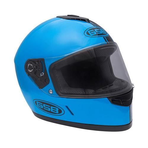 Шлем дорожный GSB G-349 BLACK & BLUE