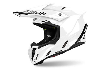 Шлем кросс AIROH TWIST 3 COLOR White Glossy